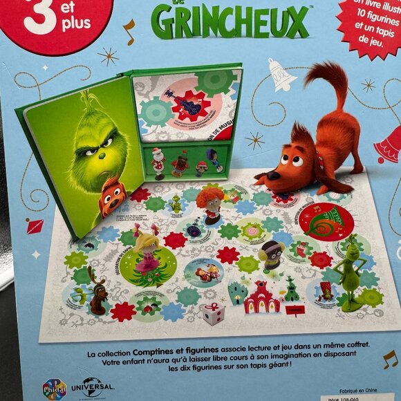 FRENCH Christmas Grinch (Grinceux) Story Book / Game with figurines *READ* - Picture 4 of 14